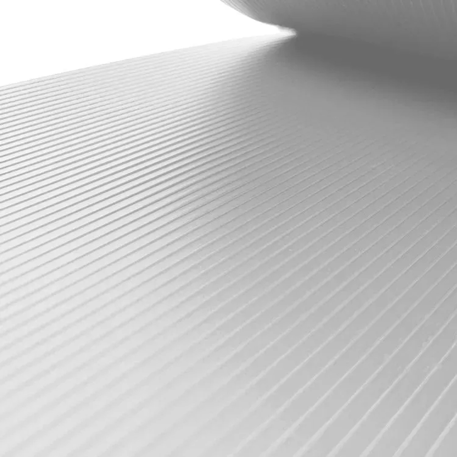 zaunzu Sichtschutz Rille, Lichtgrau, 35m Rolle für Doppelstabmattenzäune.
