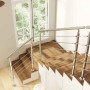Duschparadies Geländer Edelstahl V2A 150 cm mit 5 Querstäben Komplettset_3