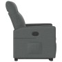 vidaXL Relaxsessel mit Aufstehhilfe Dunkelgrau Stoff 3324053_5