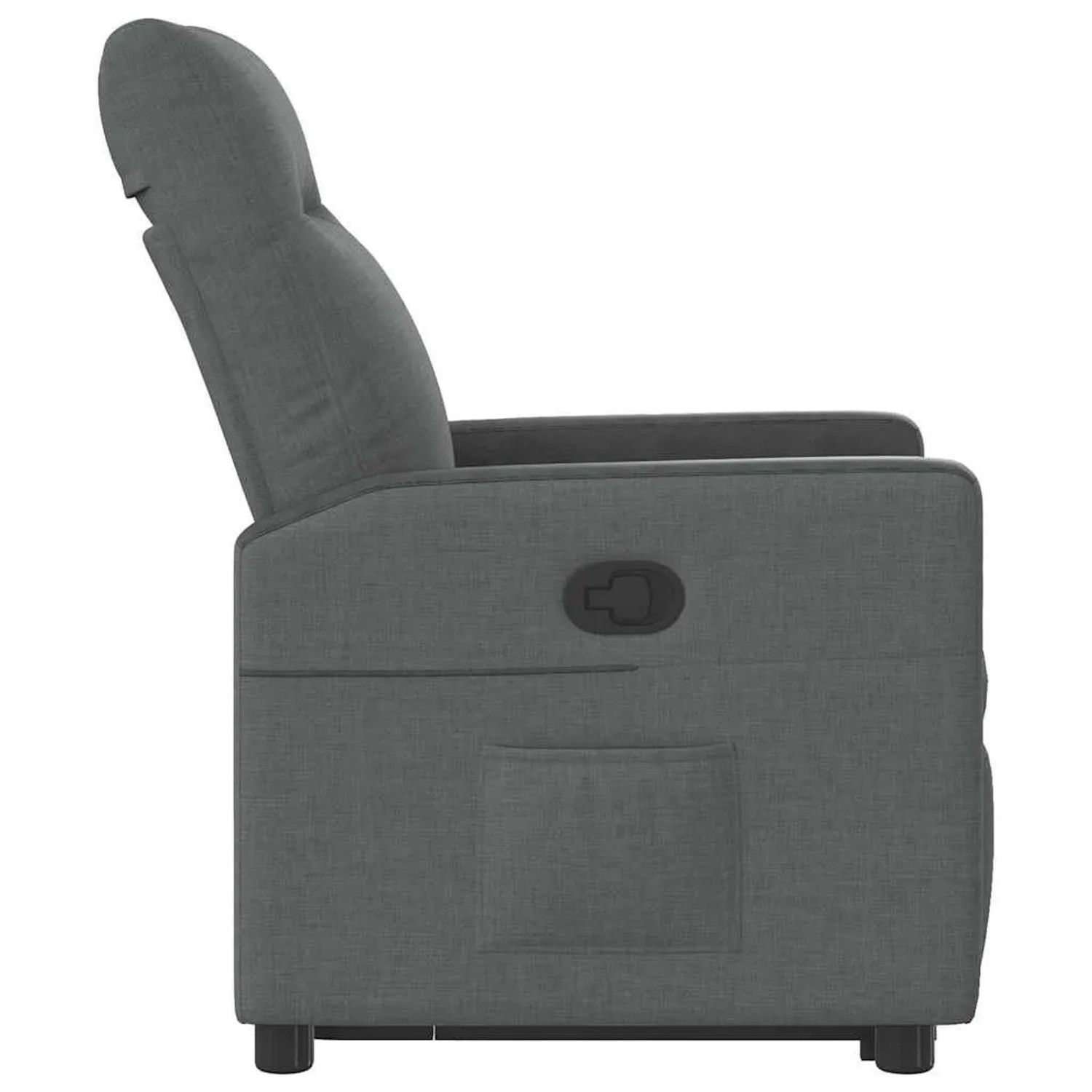 vidaXL Relaxsessel mit Aufstehhilfe Dunkelgrau Stoff 3324053_5