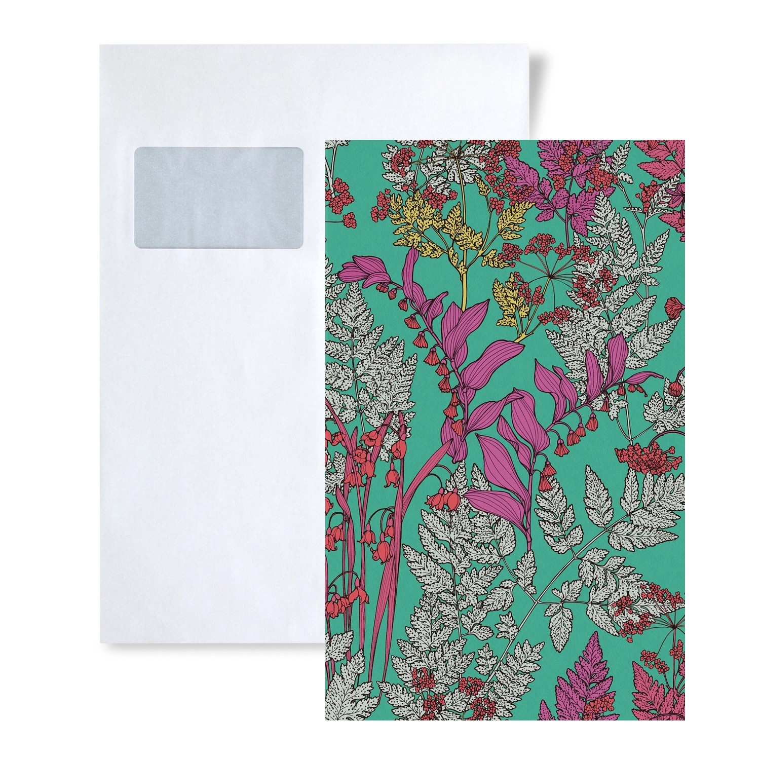 PROFHOME 1 MUSTERSTÜCK S-377516-GU DIN A4 MUSTER der Floral Tapete günstig online kaufen