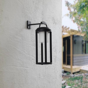 Lucande LED Solarleuchte Außen Tilena 10020280 Dimmbar Spritzwassergeschützt Modern in Schwarz aus Aluminium