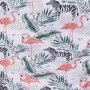 Campingstuhl Palmelo mit Flamingo- und Zebra-Print, Outdoor-Sitzgelegenheit.