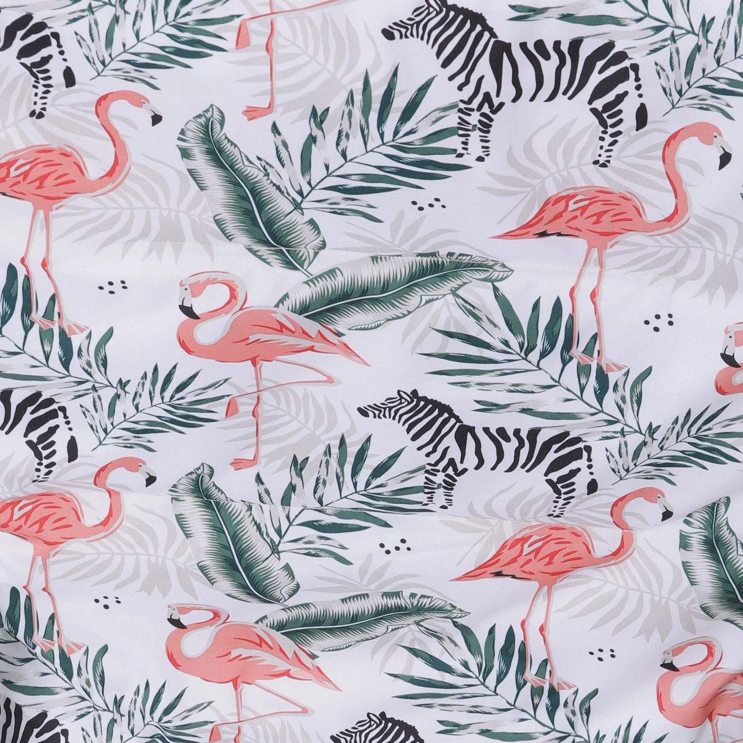 Campingstuhl Palmelo mit Flamingo- und Zebra-Print, Outdoor-Sitzgelegenheit.