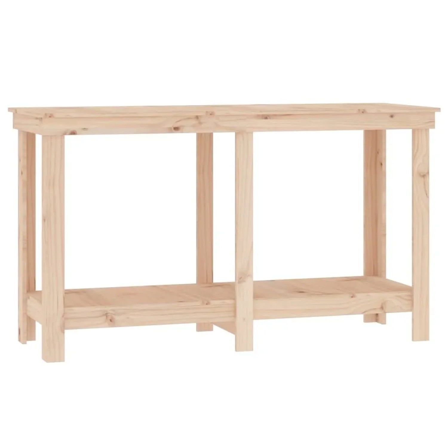 vidaXL Werkbank 140x50x80 cm Massivholz Kiefer 822506