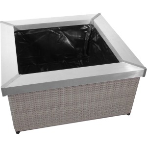 Ubbink Terrassenteich Acqua Arte Amora mit Kunststoffgeflecht und Aluminiumrand.