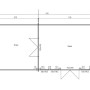 Grundriss Alpholz Gartenhaus Ben 70, 678x420 cm, unbehandelt, mit Maßangaben.