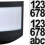 Paulmann LED-Außenwandleuchte Padea mit Sensor, anthrazit, inkl. Ziffern zur Individualisierung.