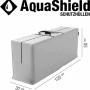 Siena Garden Tragetasche AquaShield, hellgraue Schutzhülle für Auflagen, 125x32x50 cm.