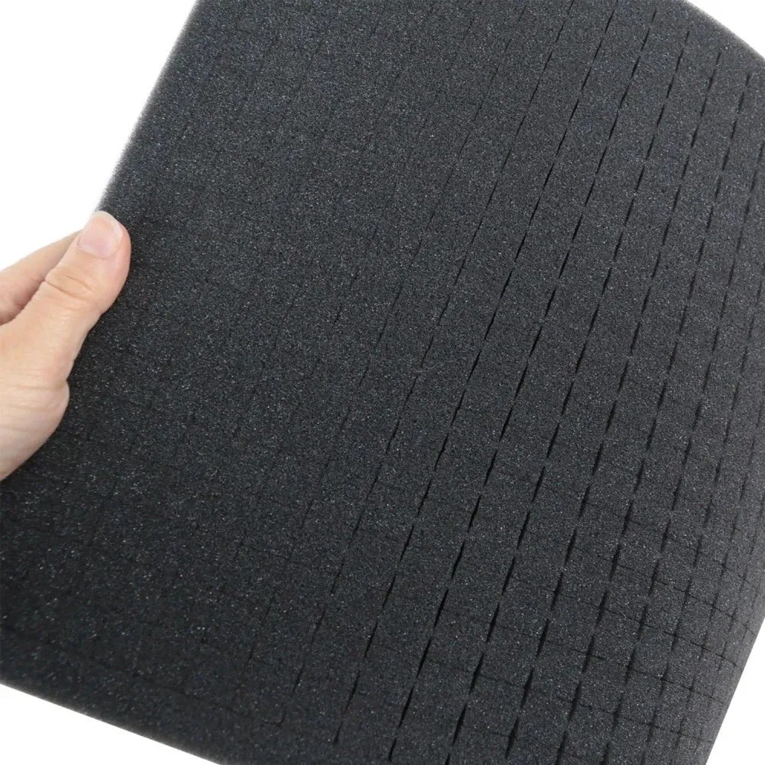 HMF 14501-02 Alu Fotokoffer Koffer Rasterschaumstoff 46 x 33 x 15 cm Schwarz