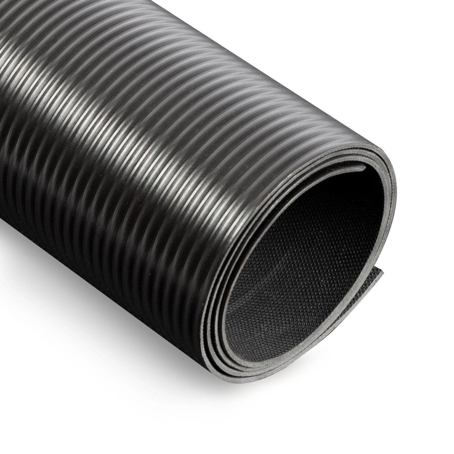 KARAT PVC-Bodenbelag Strips Schwarz Widerstandsfähig Pflegeleicht 120 x 450 x 0,2 cm