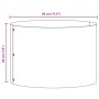 vidaXL Pflanzenring Braun 30 x 30 x 20 cm Wetterfeststahl 873604_11