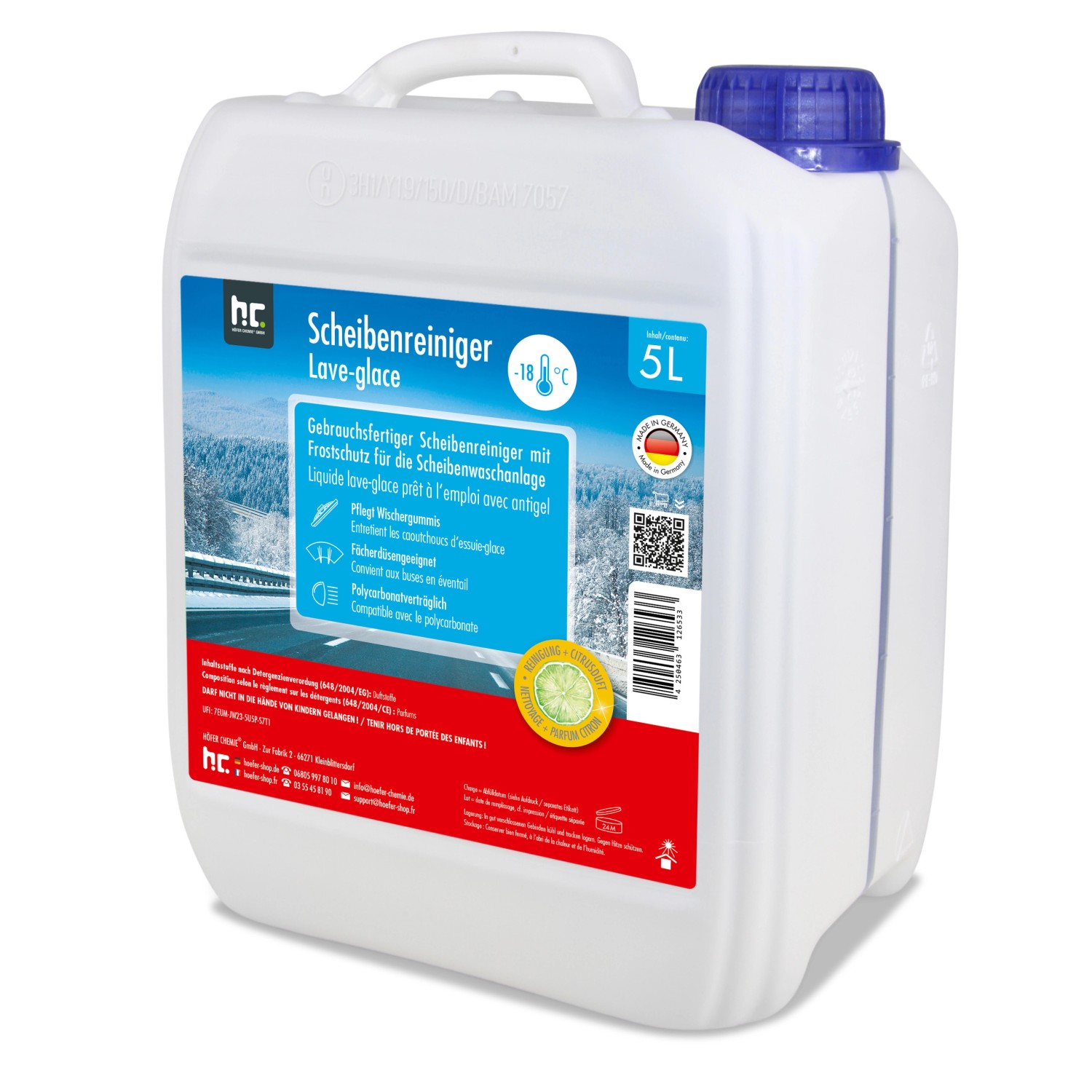 Höfer Chemie Premium Scheiben Frostschutz -18 Grad 2 x 5l