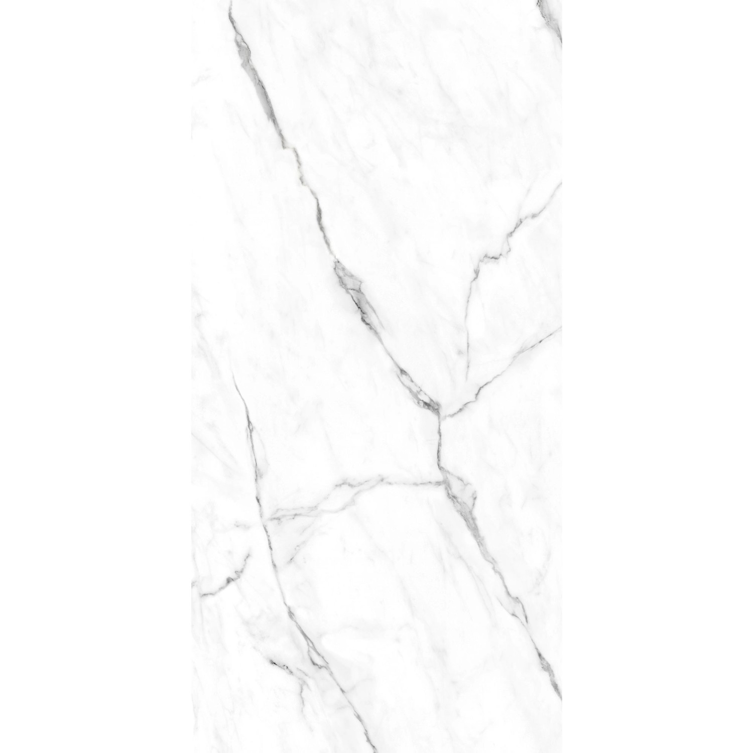 Breuer Duschrückwand Aluminium Hochglanzdekor 150 cm x 255 cm Marmor Weiß günstig online kaufen
