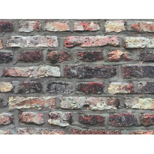 A.S. Création Vliestapete Il Decoro mit Steinmuster in Rot und Schwarz.