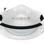 AquaVapore Whirlpool W06H-SC, 152x152cm, Eckbadewanne mit Handbrause und Düsen.
