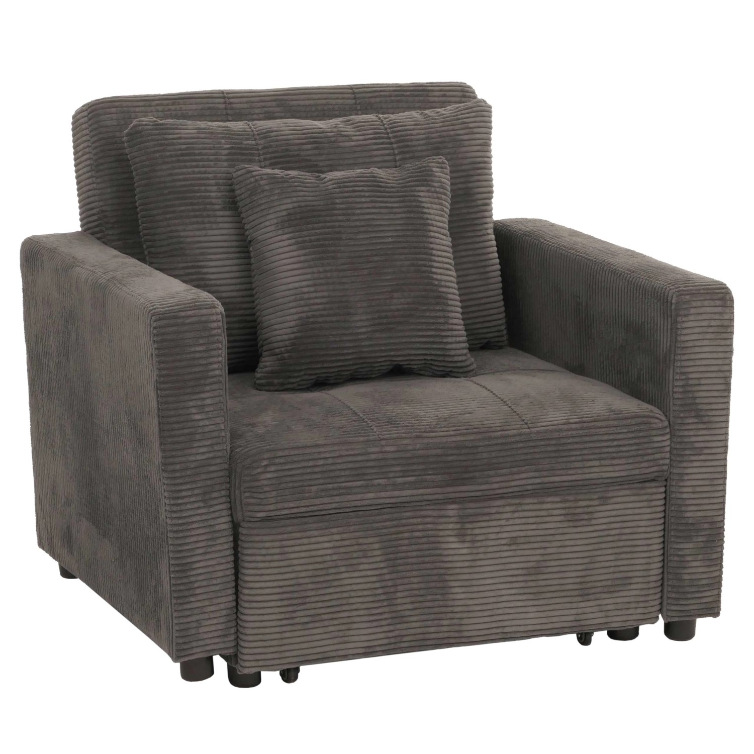 MCW Schlafsessel L90 Dunkelgrau Stoff/Textil Cord