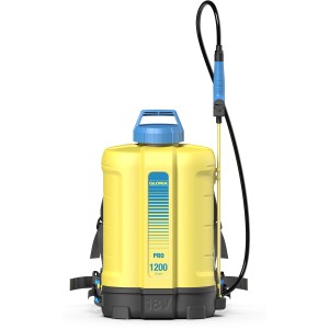 Gloria Akku-Rückensprüher Pro 1200 li-on Solo, gelb/blau, für Pflanzenschutz & Unkrautbekämpfung.