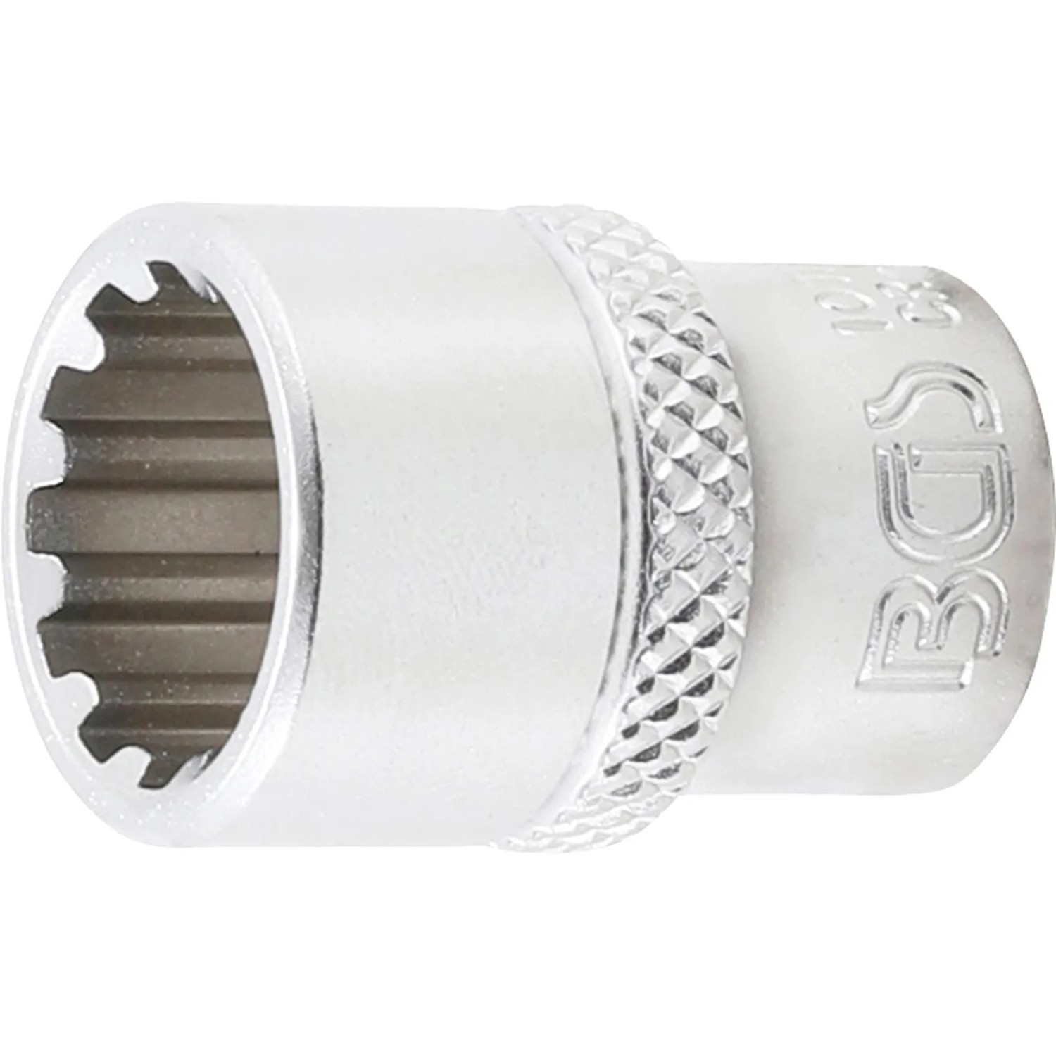 BGS Steckschlüssel Einsatz Gear Lock Antrieb Innenvierkant 6 3 Mm  1 4 Zoll  SW 12 Mm 10112