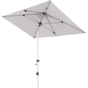 Doppler Marktschirm Expert, 220x140 cm, hellgrau, mit Knickfunktion.