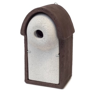 CJ Nistkasten aus Holzbeton, 24,1x42,7x25,9 cm, mit Aufhängebügel.