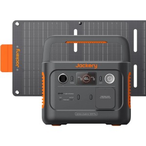 Jackery Powerstation Explorer 300 Plus mit Solarpanel, tragbarer Solargenerator für Camping und Outdoor.