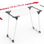 Vileda Wäscheständer Extensive, weiß, mit ausziehbaren Flügeln (110-176 cm) für bis zu 2 Waschladungen.