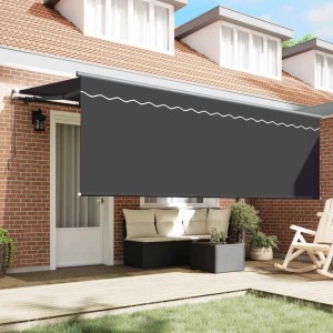 vidaXL Einziehbare Markise Anthrazit 350 x 200 cm 3329658