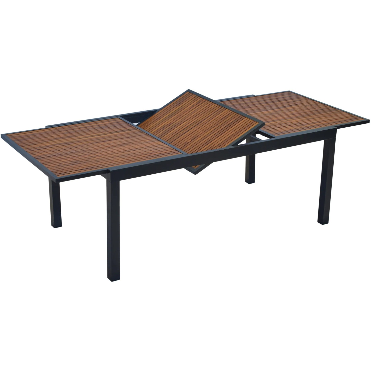 Merxx Gartentisch Paxos, ausziehbar, Akazie/Alu, Teil des 7-teiligen Gartenmöbel-Sets.