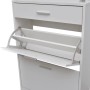 vidaXL Schuhschrank mit Schubfach und Oberem Glasregal Holz Weiß 241244_4