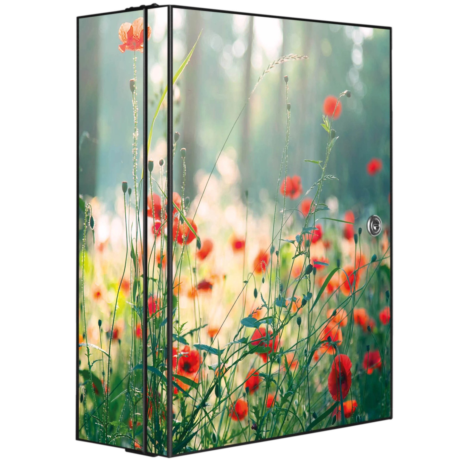 Banjado XXL Medizinschrank Abschliessbar 35x46x15cm Arzneischrank Anthrazit günstig online kaufen