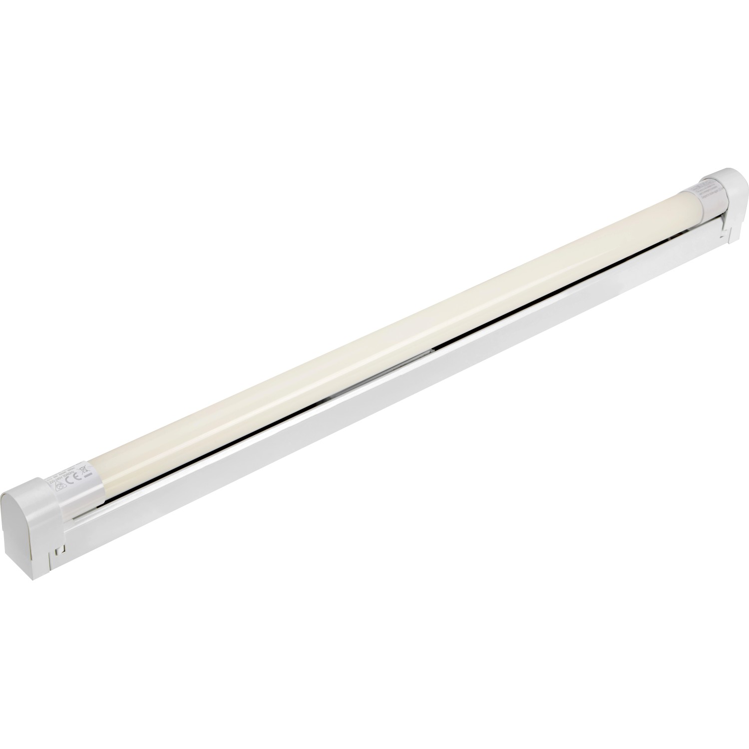 LED-Lichtleiste Glas Weiß 9 W 4.000 K 61,5 x 3 x 5,5 cm IP20