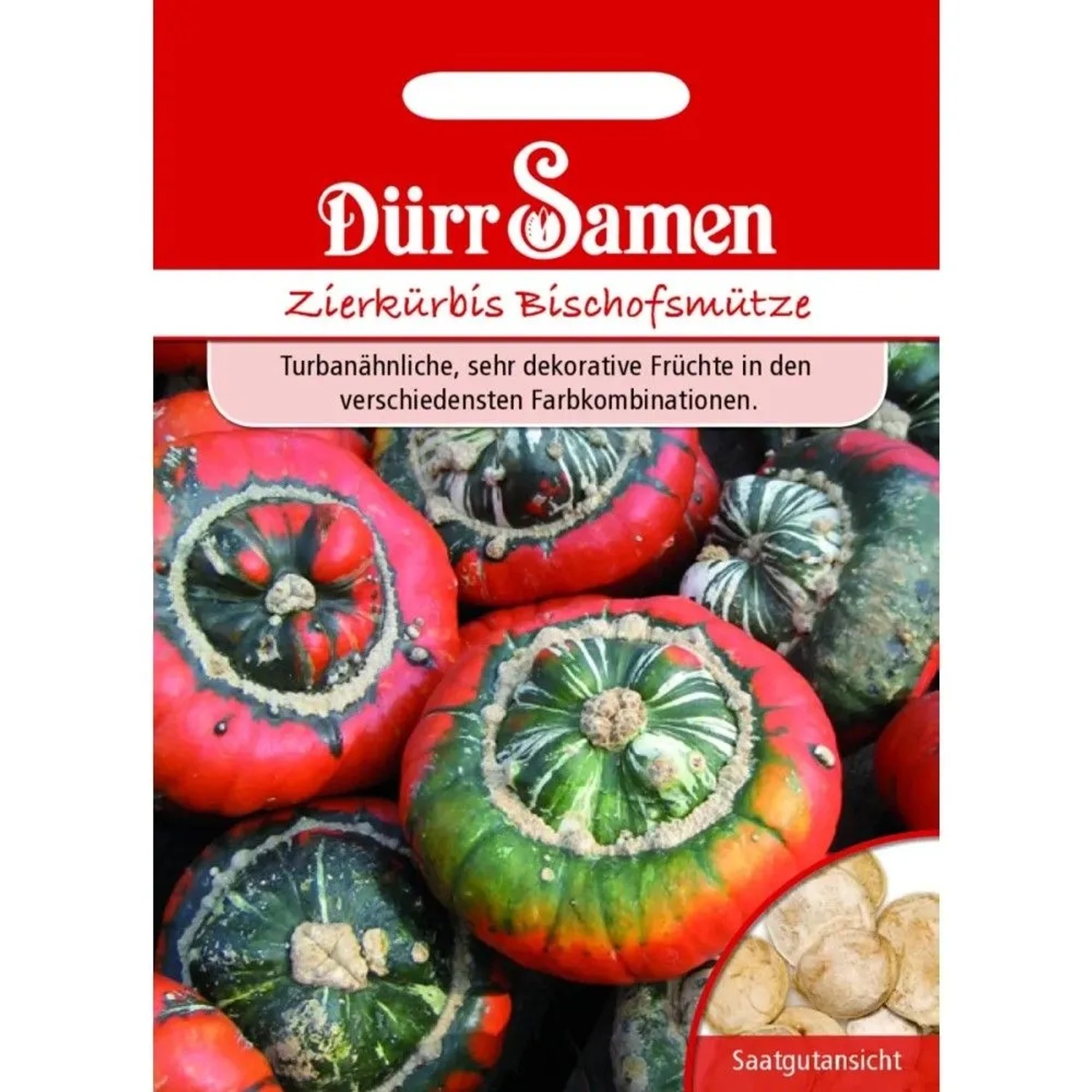 Dürr Samen Zierkürbis Bischofsmütze Saatgut