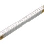 LUX Metallmaßstab Comfort, 2 m, 10 Glieder, Messwerkzeug für präzise Messungen.