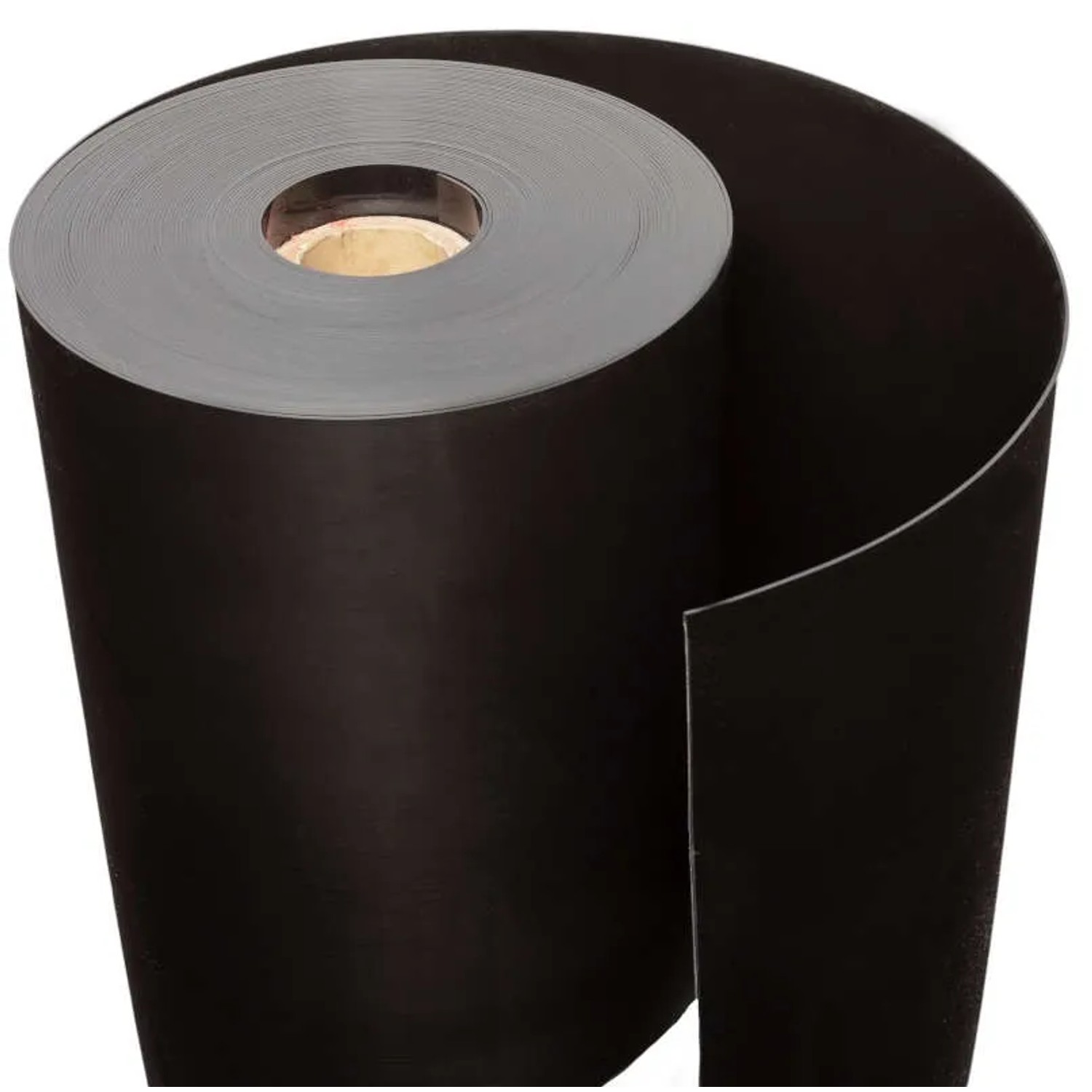 Aufgerollte, schwarze Bambusbörse/Rhizomsperre (1 mm stark, 10 m lang, 40 cm breit).