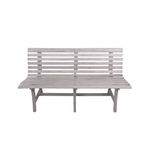 Graue Garden Pleasure Gartenbank Mandalay aus FSC®-Holz, 150 cm breit.
