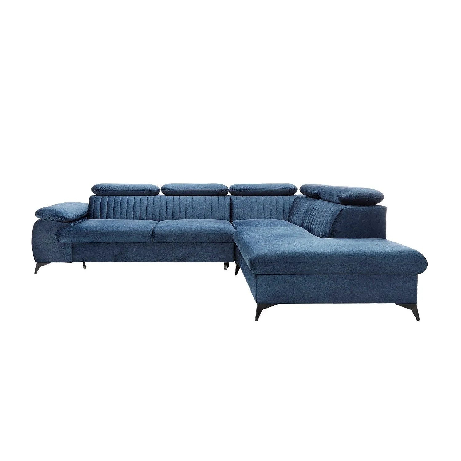 Vente-unique Schlafsofa Samara Marineblau 275 cm