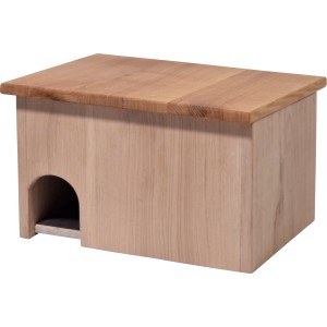 Dobar Igelhaus Premium aus Eichenholz, wetterfestes Igelhaus mit Eingang.