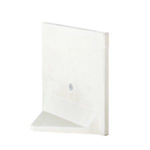 Diephaus L-Stein-Ecke Sichtbeton 80 cm x 100 cm x 40 cm x 5 cm Grau