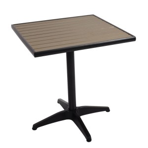 MCW Gartentisch J95 Schwarz Grau