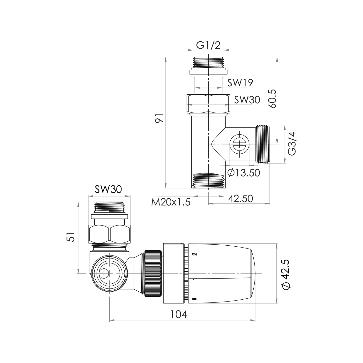 Schulte ExpressPlus Thermostat-Set Mischbetrieb Verchromt Version links günstig online kaufen