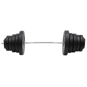 vidaXL Langhantel mit Gewichten 90 kg 3145021