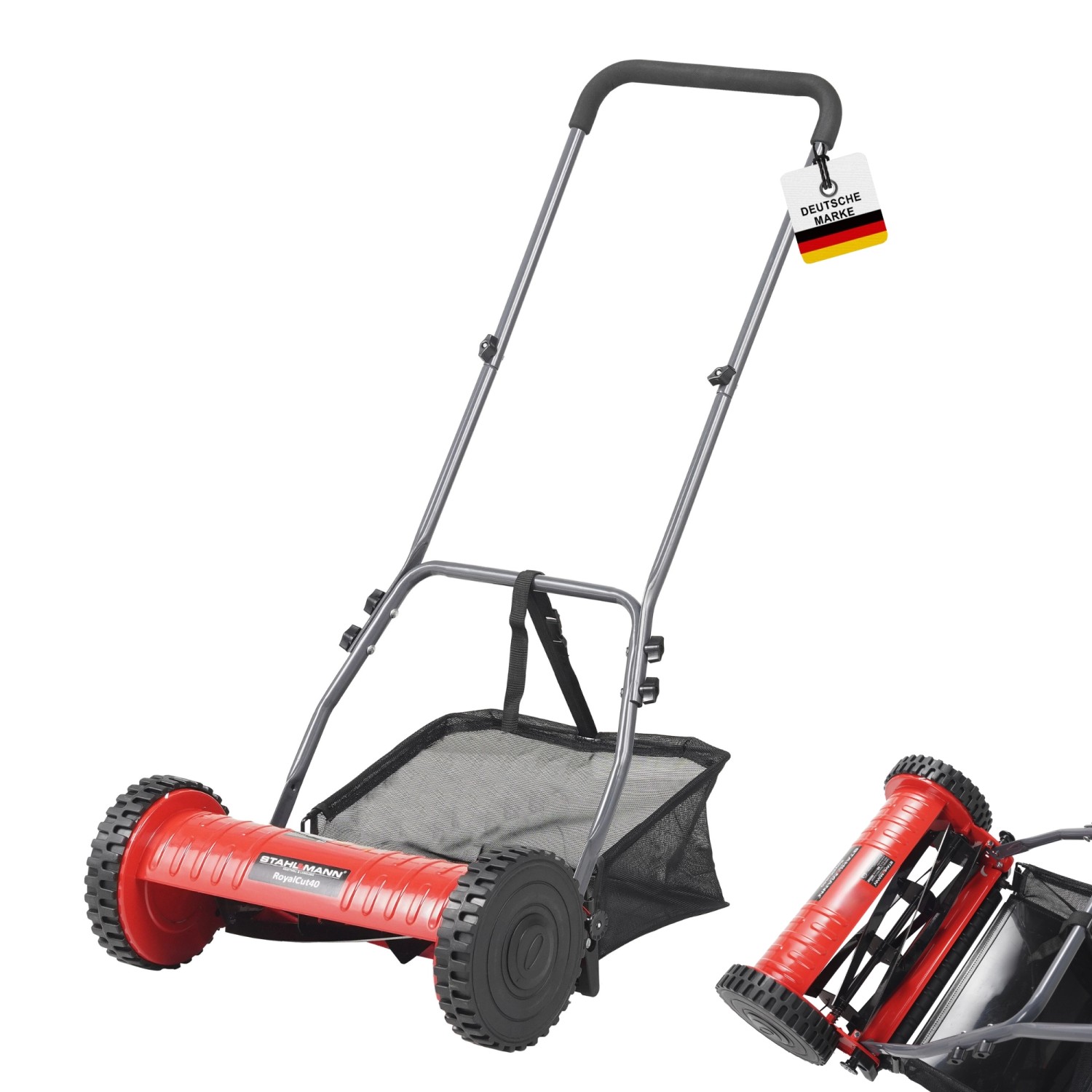 STAHLMANN Spindelmäher RoyalCut 40 Rasenmäher Fangkorb 4 Stufige Schnitthöh günstig online kaufen