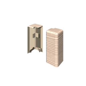 Egger Außenecke Kubisch 6 cm Esche Beige 2 Stück