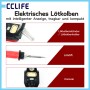 CCLIFE 60W kabelloser Lötkolben mit digitaler Anzeige, Lötstift und Ständer. Kompatibel mit Makita/Dewalt Akkus.
