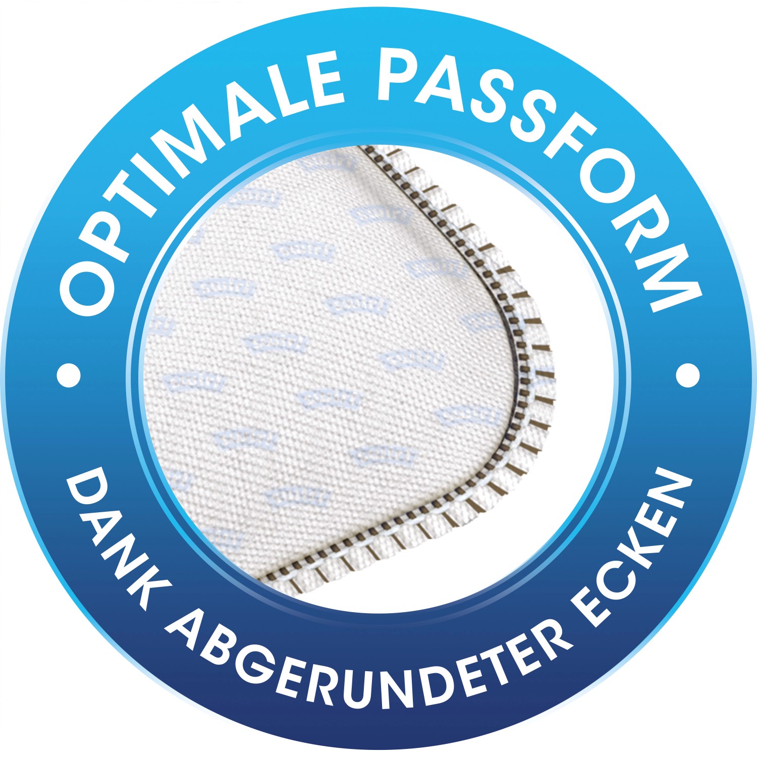 Detailaufnahme Swirl Staubsaugerbeutel S 73®: Optimale Passform dank abgerundeter Ecken.