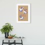 Komar Wandbild ABC Animal S, 50x70 cm, mit Seehund-Motiv im weißen Rahmen.