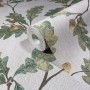 Marburg Vliestapete Nussbaum Floral Grün, Rolle mit modernem Blätter- und Eicheldesign.