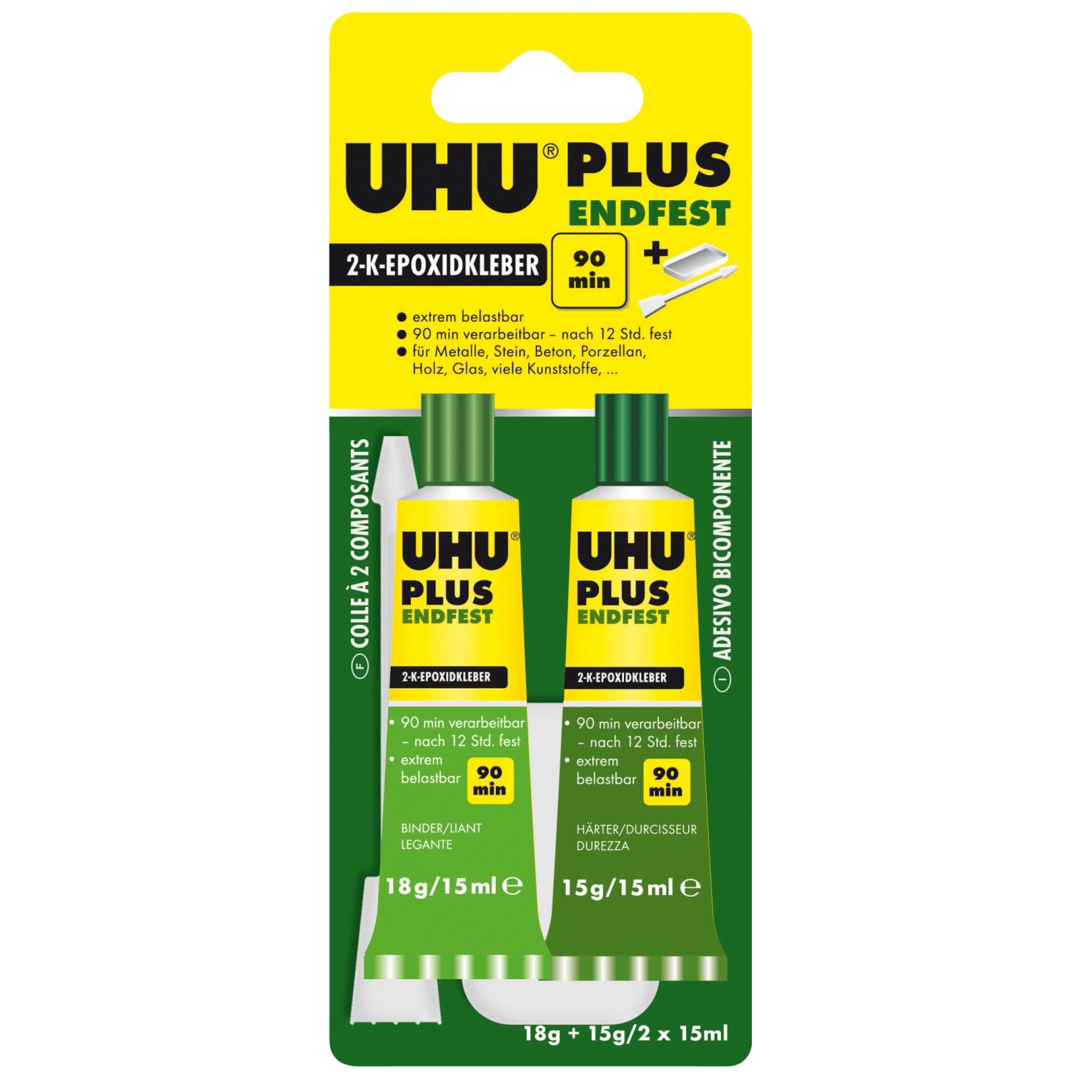 Uhu plus endfest 2 x 15 ml