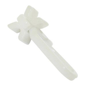 Weißer Gardinia X-Gelenkgleiter für Gardinenschienen, 25er-Pack.